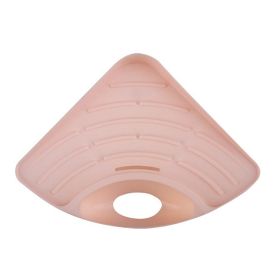 1pc Portable Kitchen Sink Corner Storage Rack, Sponge Holder Wall Mounted Tool (Color: LP)