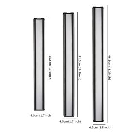 1pc Magnetic Knife Strips; Stainless Steel Magnetic Knife Bar - Use As Knife Holder; Knife Rack; Kitchen Utensil Holder And Tool Holder (size: 14 Inch)