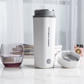 350ml Travel Electric Kettle; Small Stainless Steel Portable Electric Kettle For Boiling Water; Travel Tea Kettle Automatic Shut Off Water Boiler (Color: White)