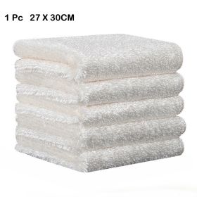 Anti-grease Wiping Rags Kitchen Soft Super Absorbent Bamboo Microfiber Cleaning Cloth Home Washing Dish Kitchen Cleaning Towel (Color: 27 x 30CM, Specification: 1 Pc)