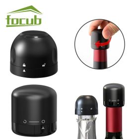 2/3 Pack Vacuum Wine Bottle Cap / Stopper, Silicone Sealed, Leak-proof, Retain Freshness Wine Plug Gift for Wine Lovers (Color: Champagne 3 Packs)