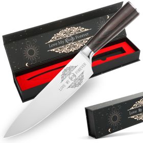 Gifts For Dad, Mom, Wife, Husband 8 Inch Chef Knife, Japanese Kitchen Gyuto Chef Knife (Option: Chef Knife for Mon)